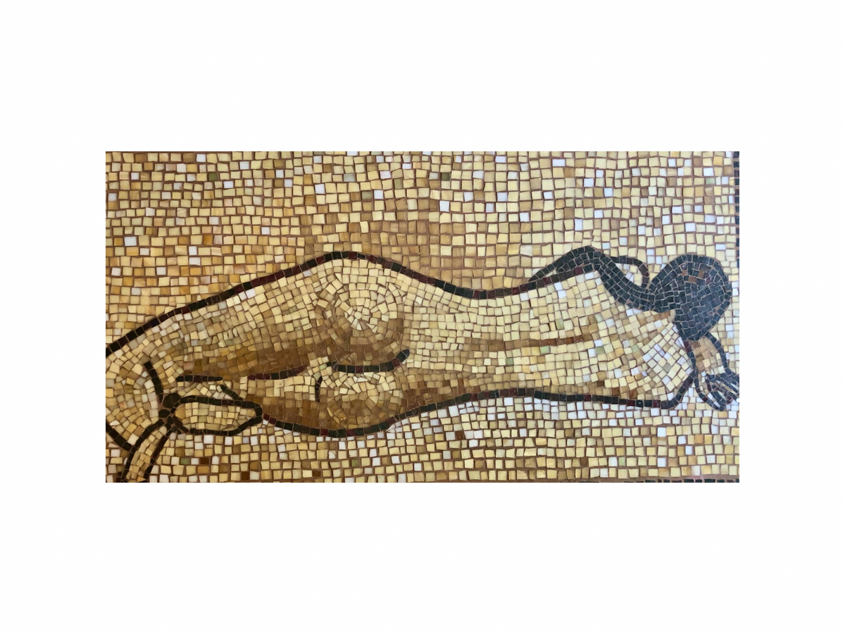 Custom Mixed-Media Mosaic Coffee Table