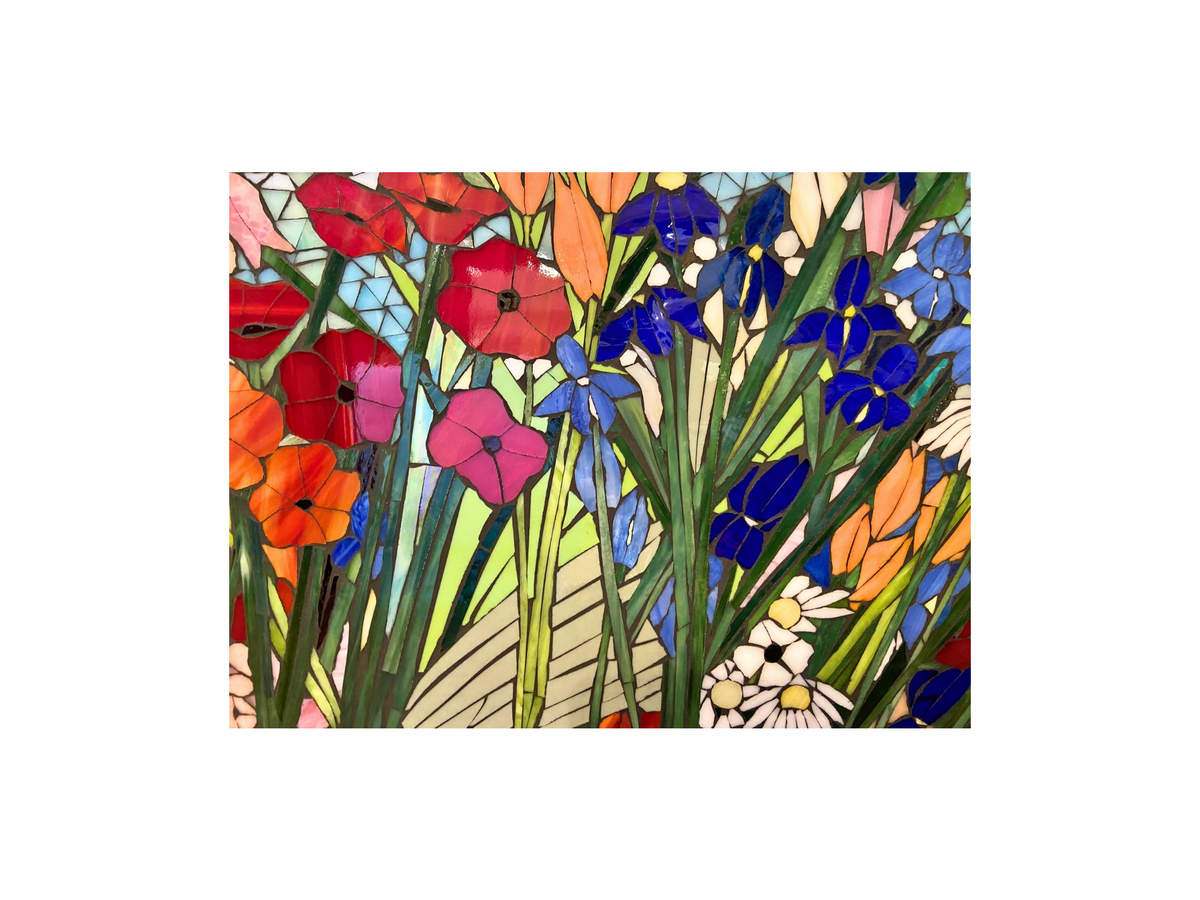 Large Custom Stained Glass Mosaic Backsplash