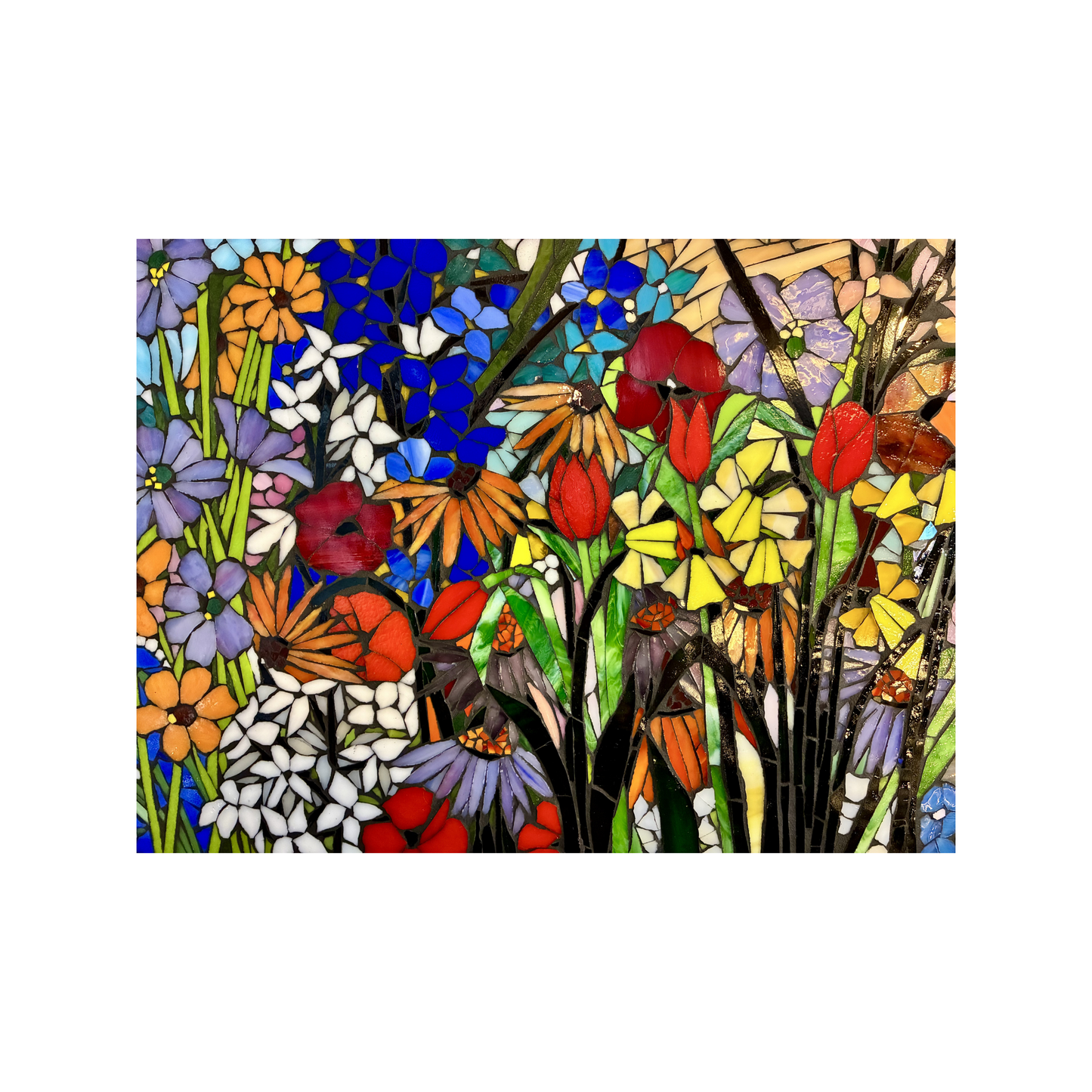 Large Custom Stained Glass Mosaic Backsplash