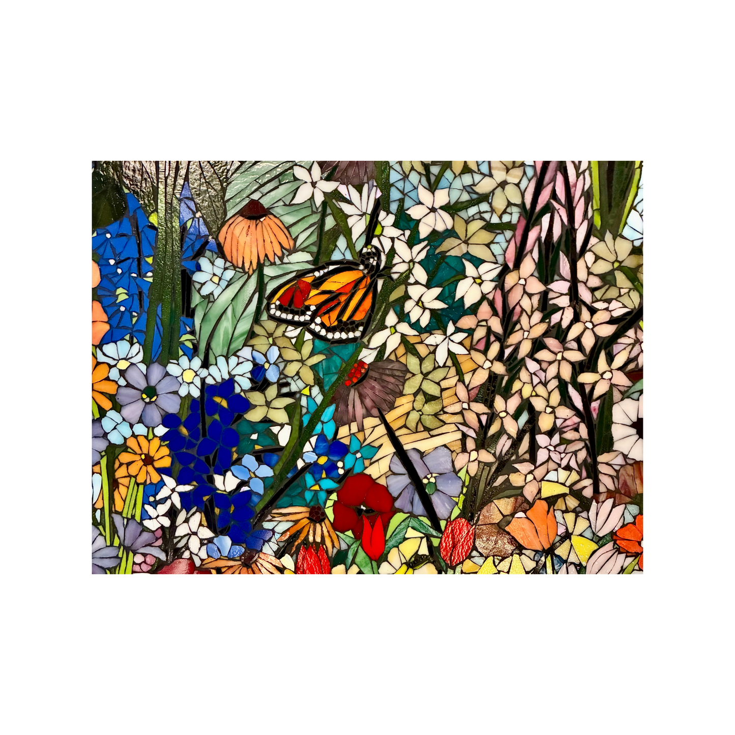 Large Custom Stained Glass Mosaic Backsplash