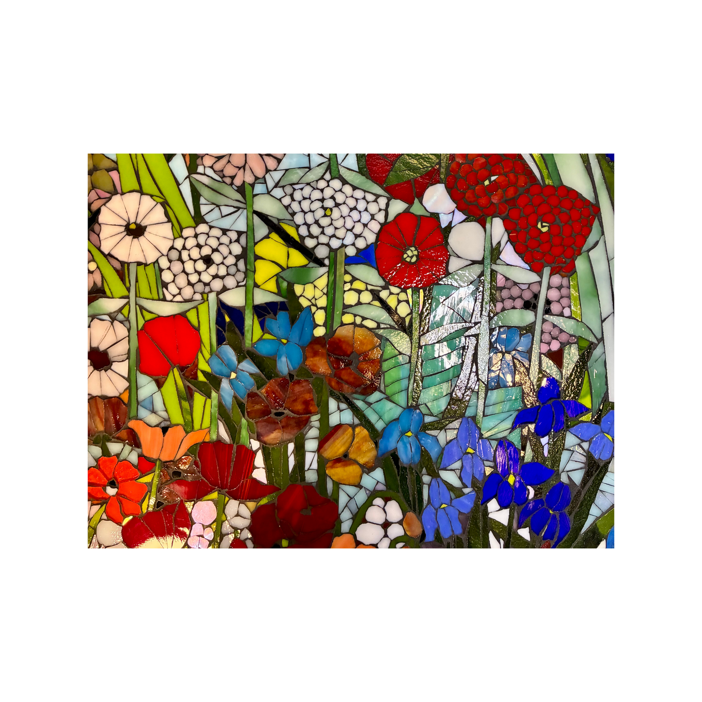 Large Custom Stained Glass Mosaic Backsplash