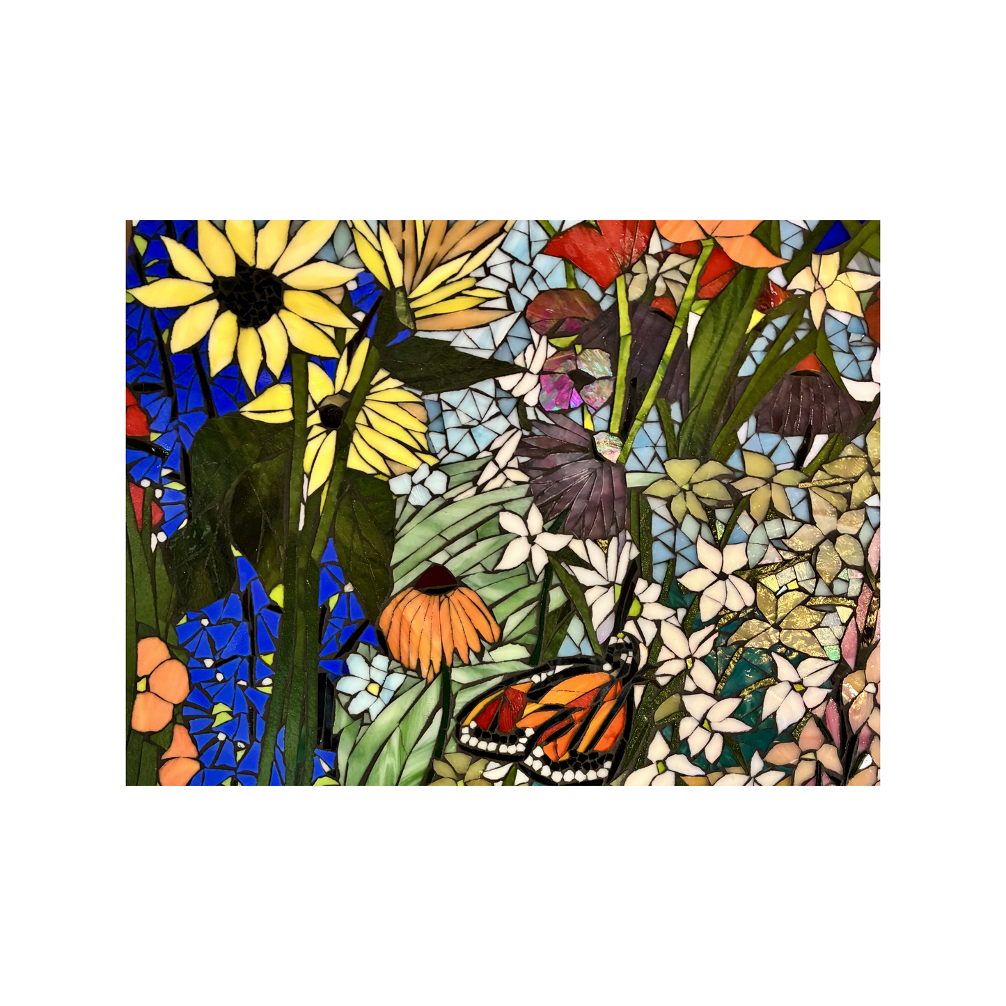 Large Custom Stained Glass Mosaic Backsplash