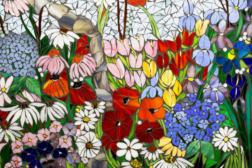 Mixed Flower Garden Path