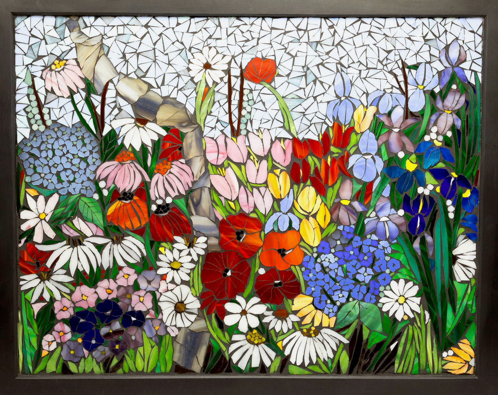 Mixed Flower Garden Path