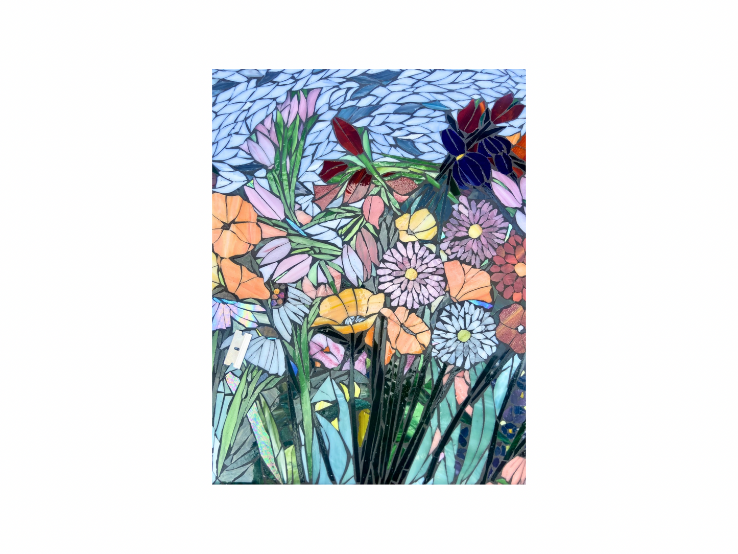 Stained Glass Mosaic Wildflower Garden