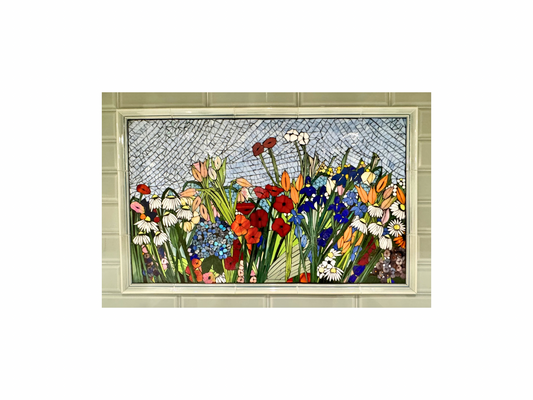 Large Custom Stained Glass Mosaic Backsplash