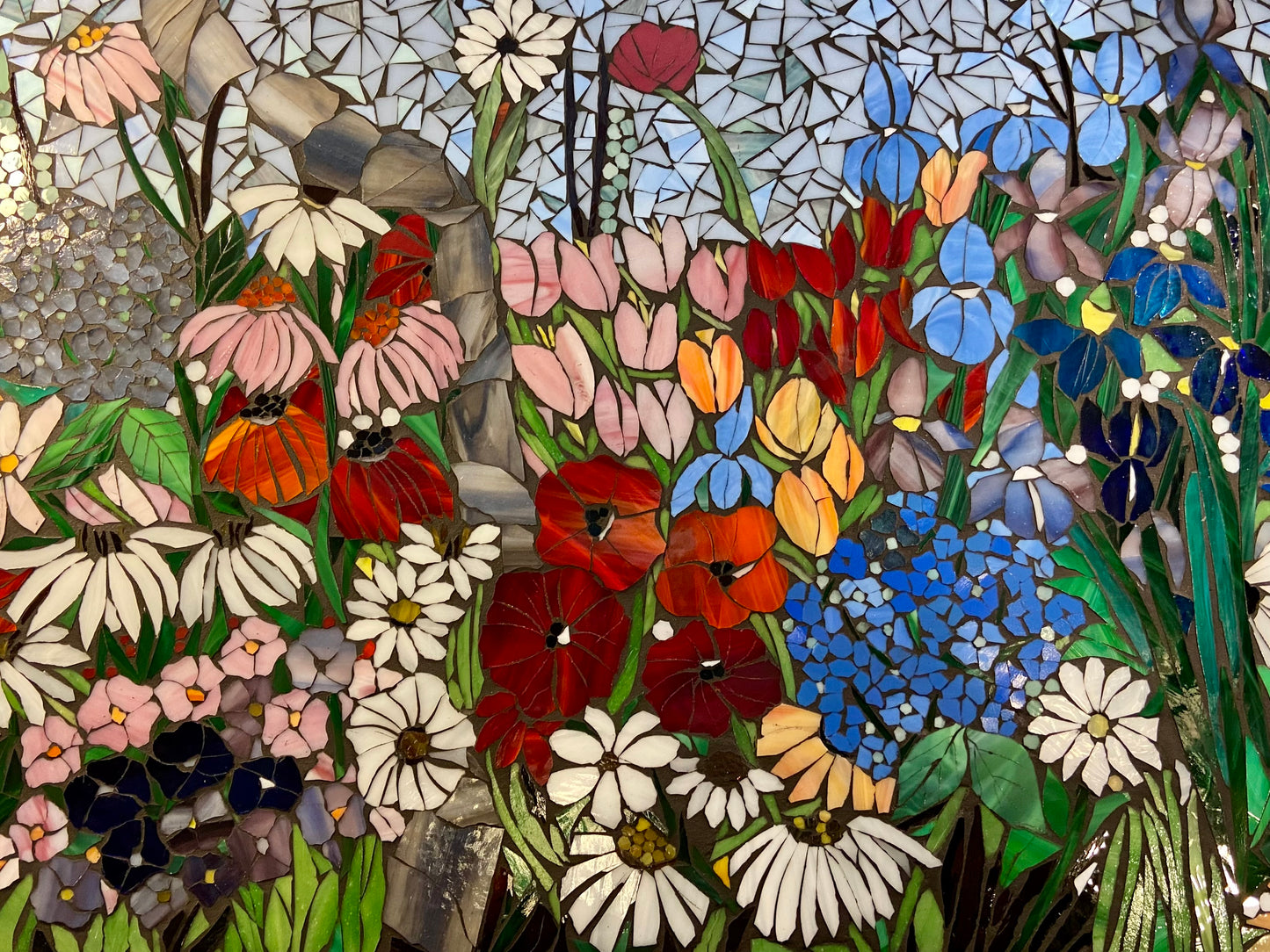 Mixed Flower Garden Path