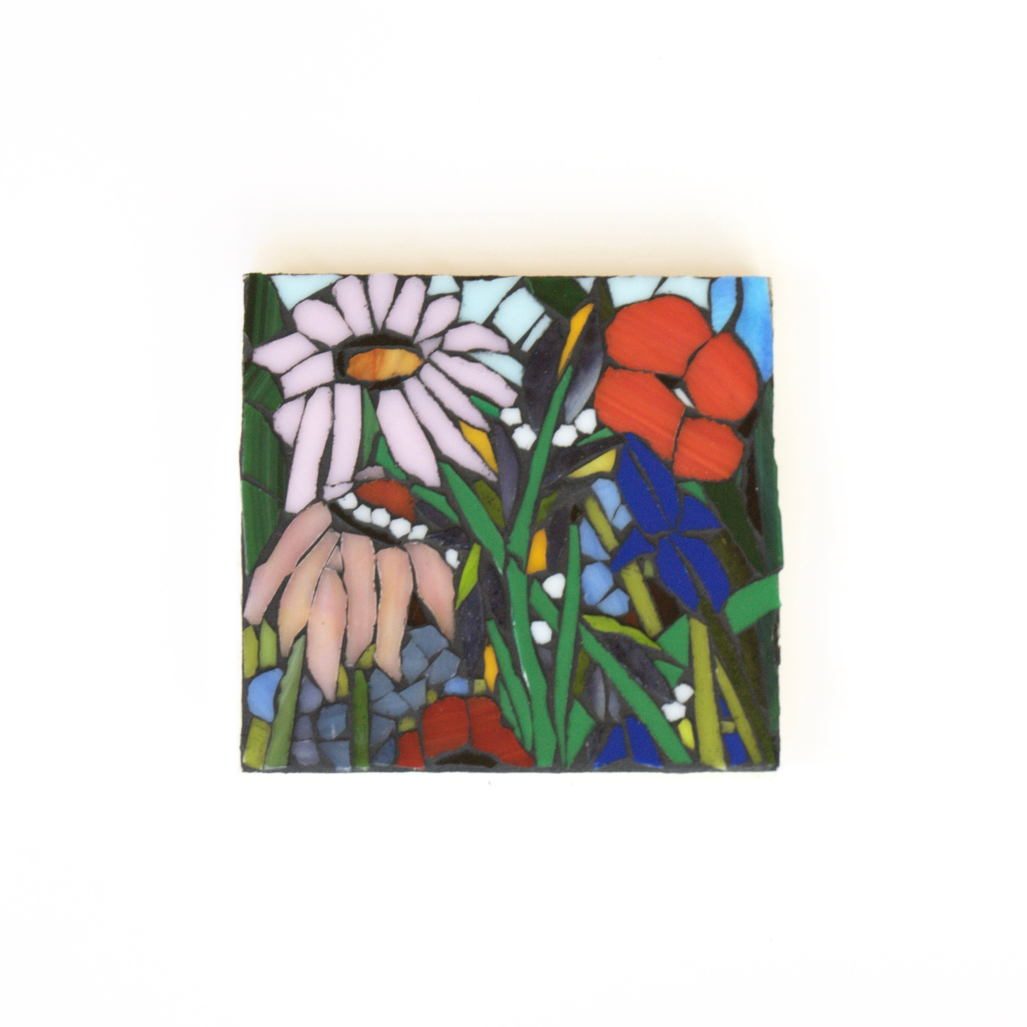 Small Stained Flower Glass Mosaic