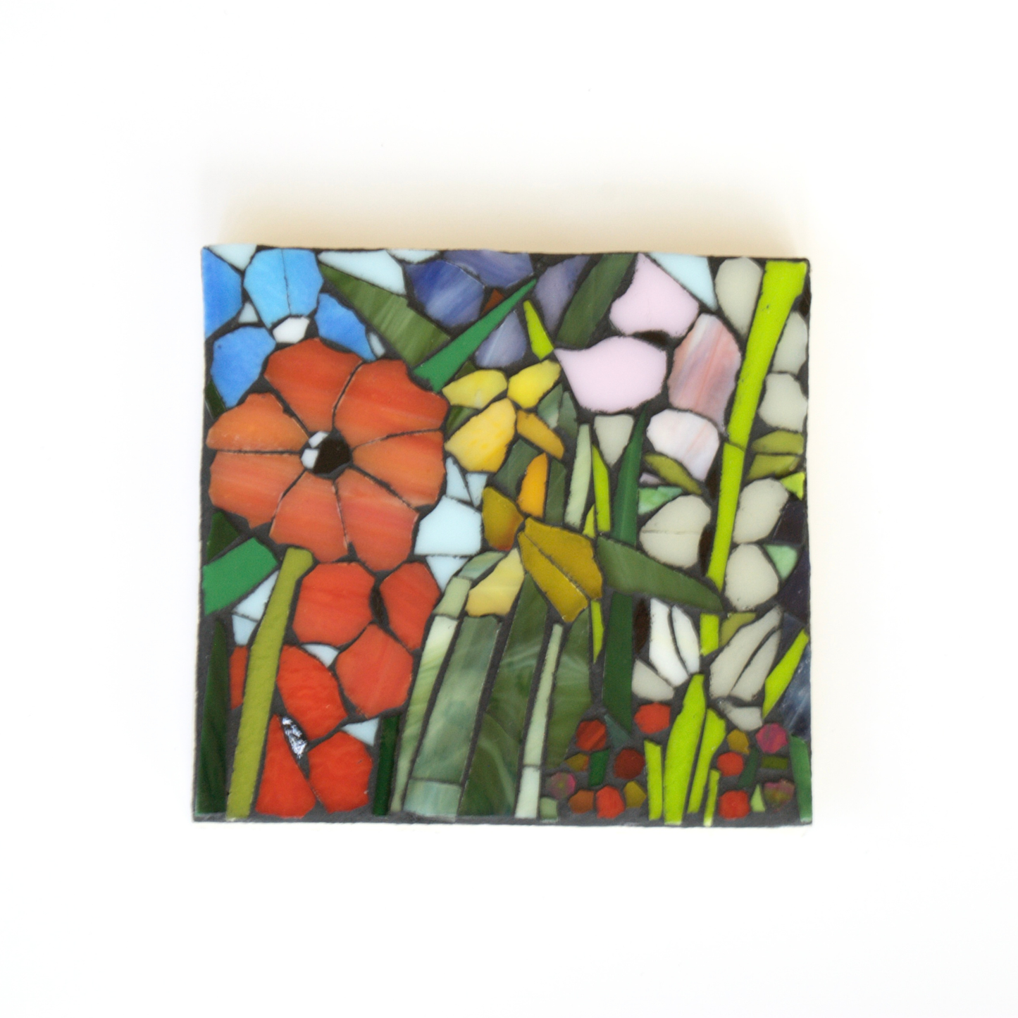 Small Stained Flower Glass Mosaic
