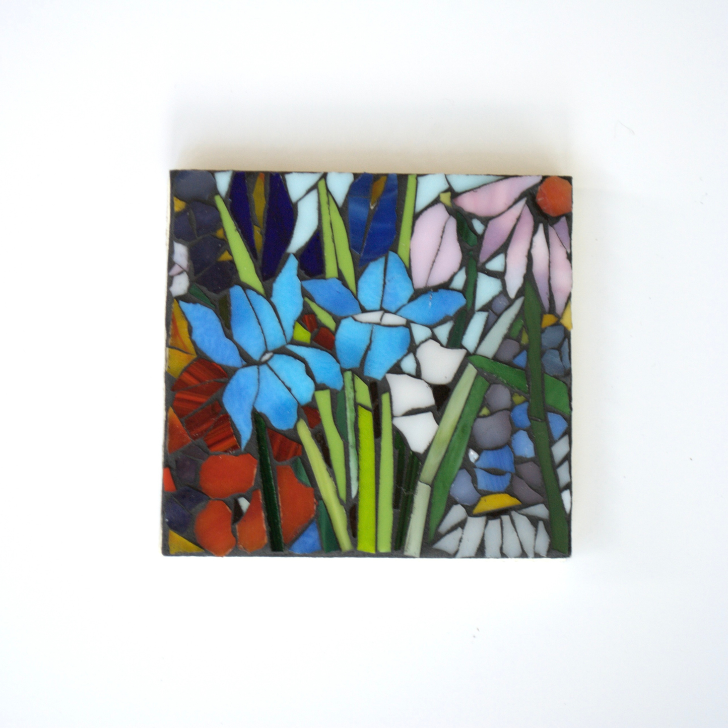 Small Stained Flower Glass Mosaic