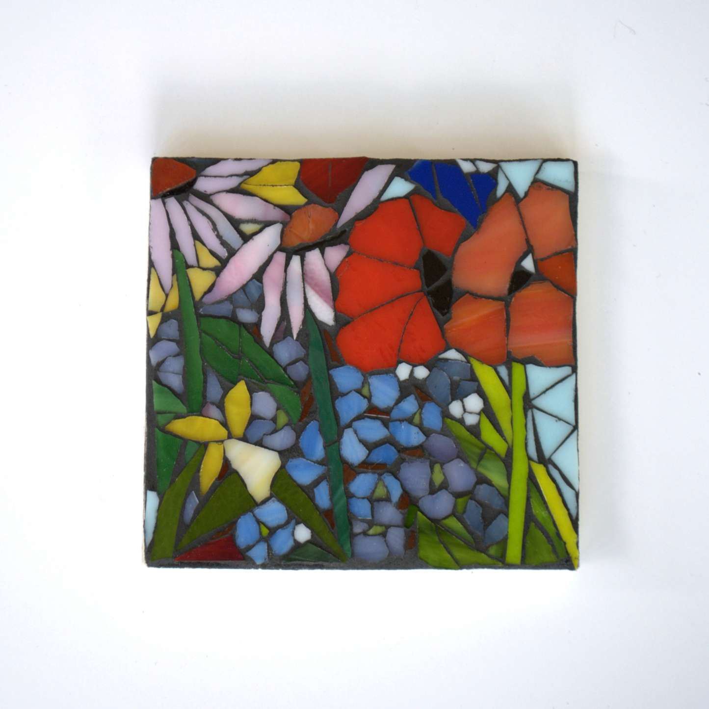 Small Stained Flower Glass Mosaic