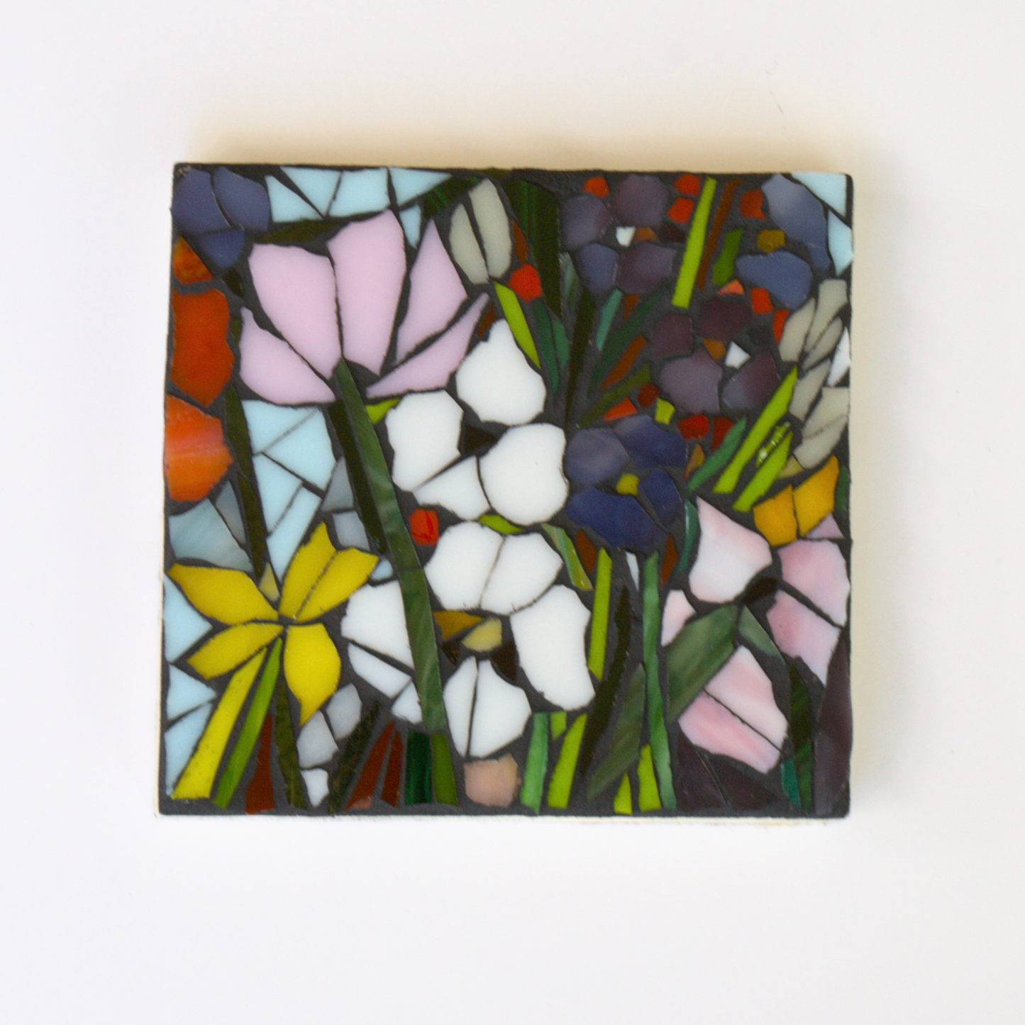 Small Stained Flower Glass Mosaic