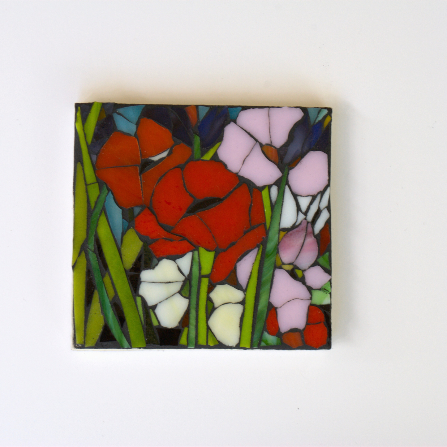 Small Stained Flower Glass Mosaic