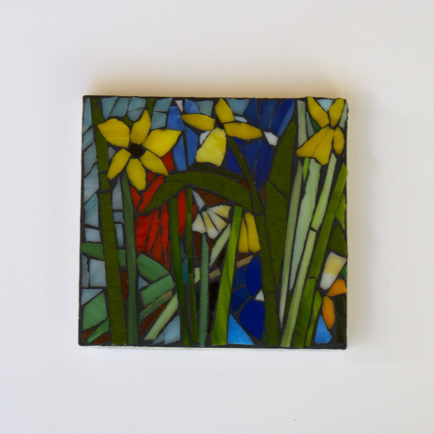 Small Stained Flower Glass Mosaic
