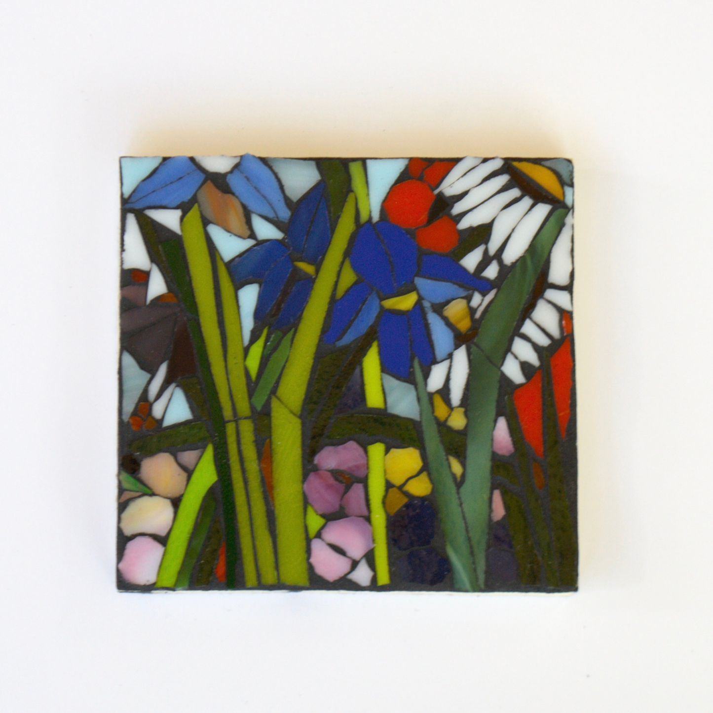 Small Stained Flower Glass Mosaic