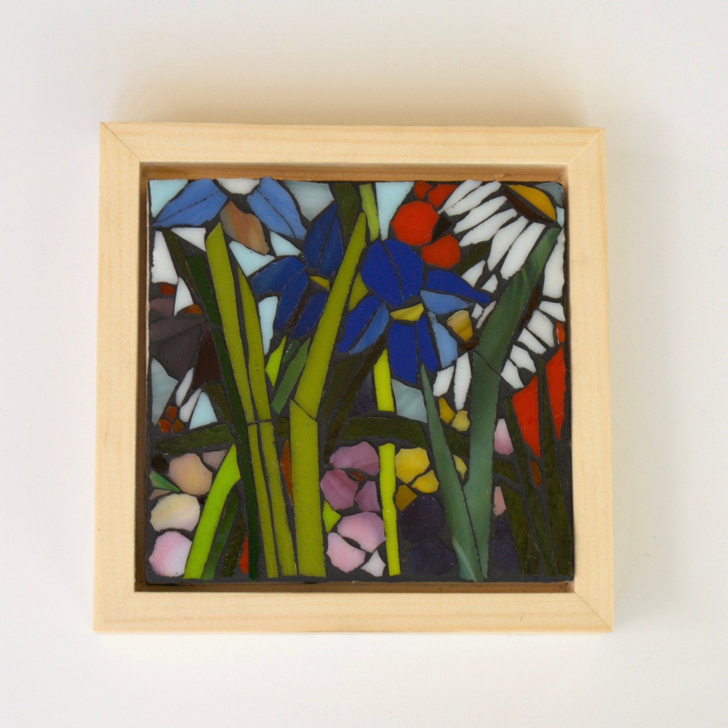 Small Stained Flower Glass Mosaic