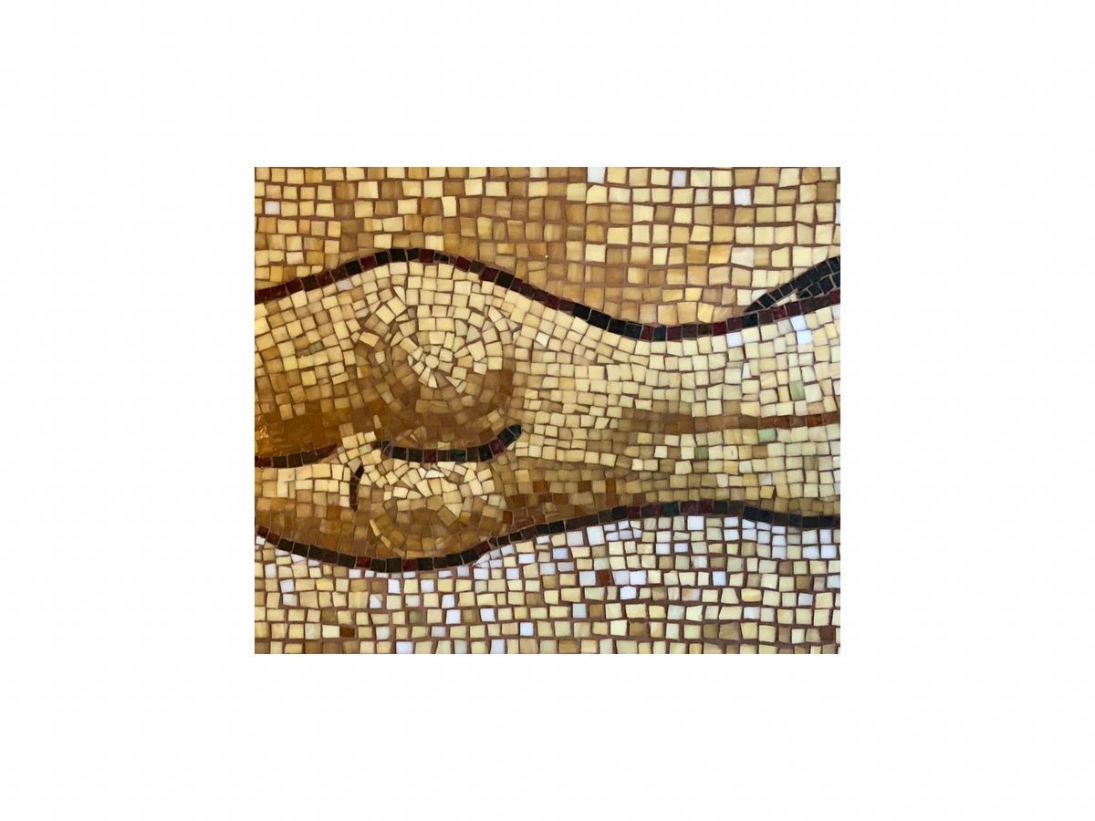 Custom Mixed-Media Mosaic Coffee Table