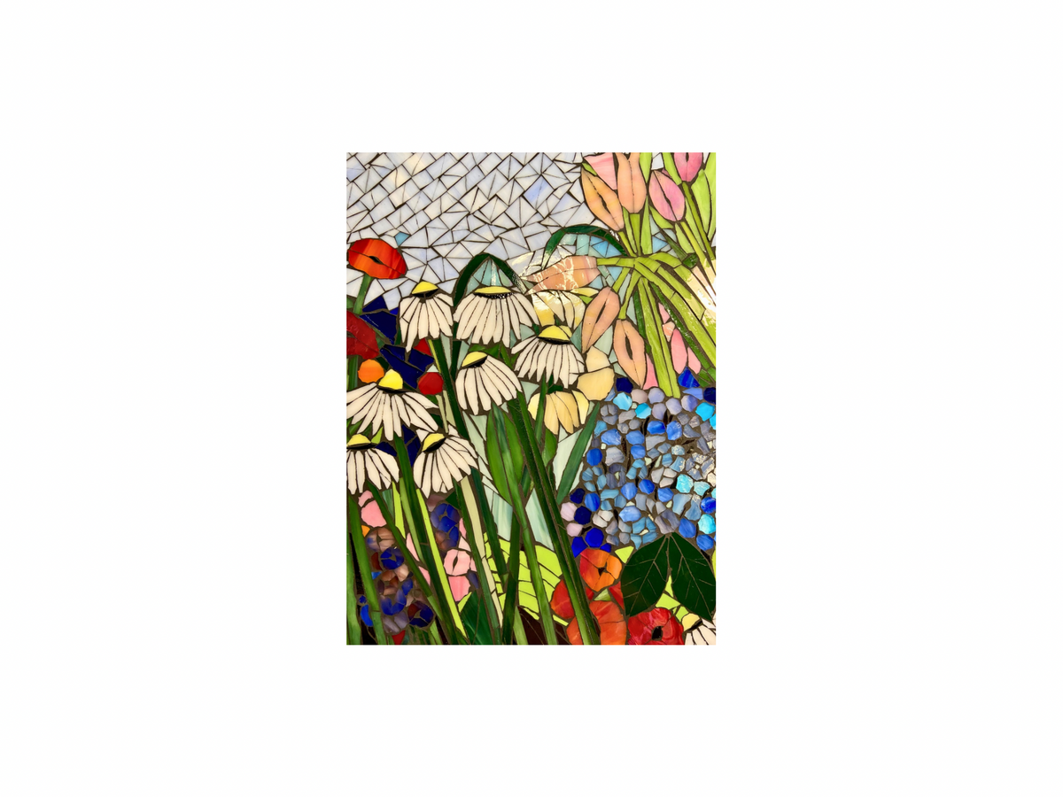 Large Custom Stained Glass Mosaic Backsplash
