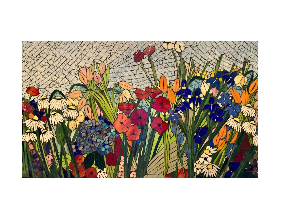 Large Custom Stained Glass Mosaic Backsplash