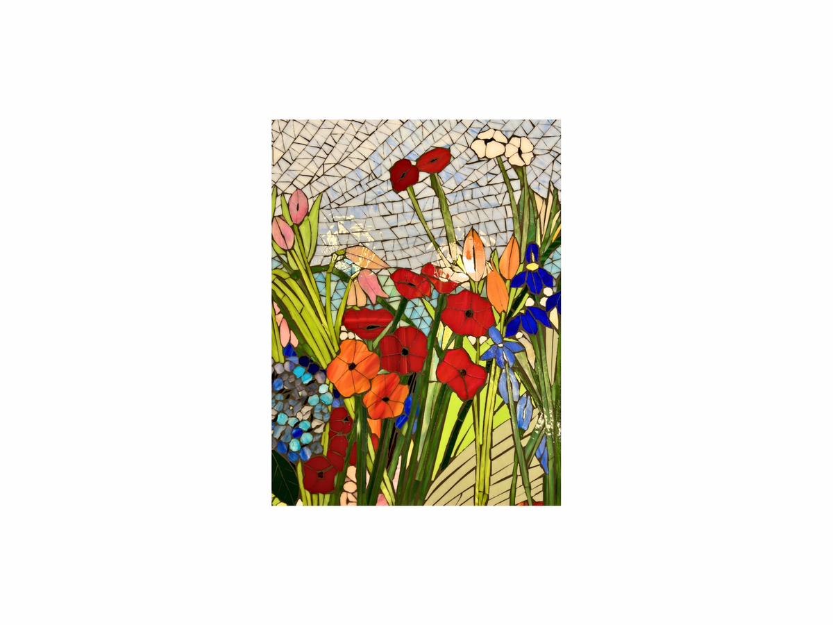 Large Custom Stained Glass Mosaic Backsplash